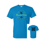 THE RUSTIC OAK - SAPPHIRE BLUE FAN T-SHIRT