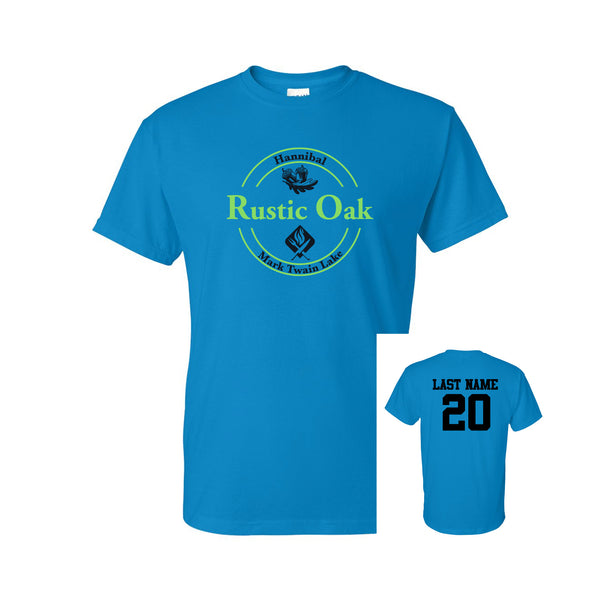 THE RUSTIC OAK - SAPPHIRE BLUE FAN T-SHIRT