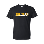 Van-Far Softball T-Shirt - Black - Design 1
