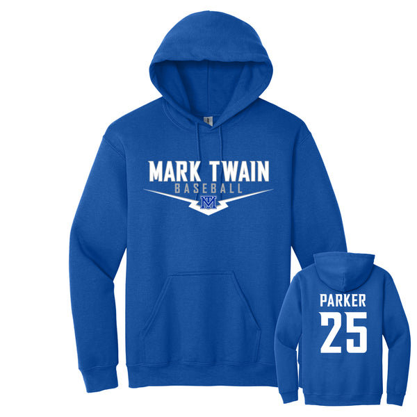 Personalized Gildan Heavyblend Baseball Hooded Sweatshirt