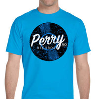 Perry Mo Records T-Shirt - Sapphire