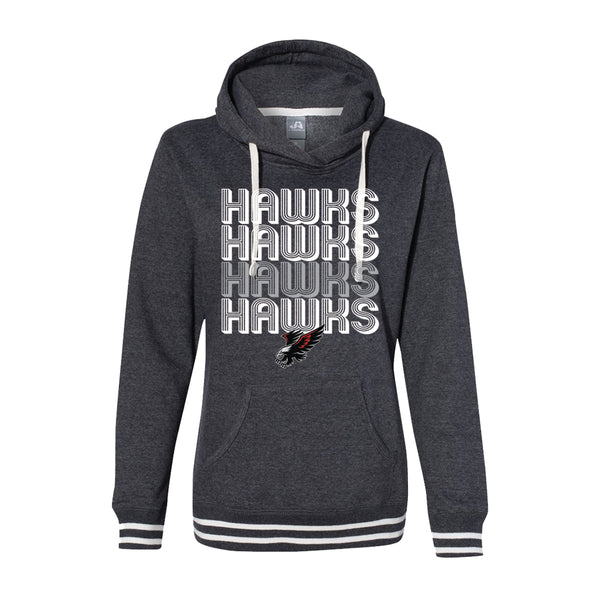 Clopton Hawks Women's Black Hooded Sweatshirt