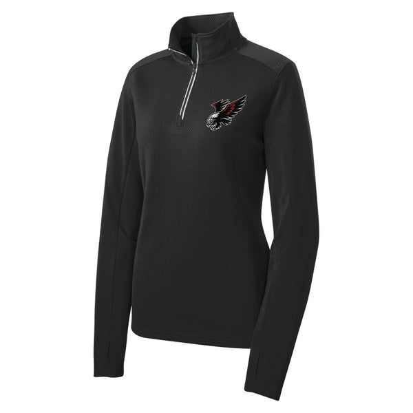 Clopton Hawks Sport-Tek Women's Textured 1/4 Zip